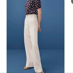 Ecru Ann Taylor Palazzo Pants. Size 2.